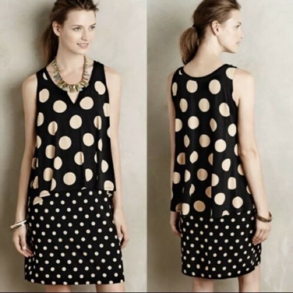Anthropologie Maeve Davina Polka Dot Dress - Picture 12 of 14